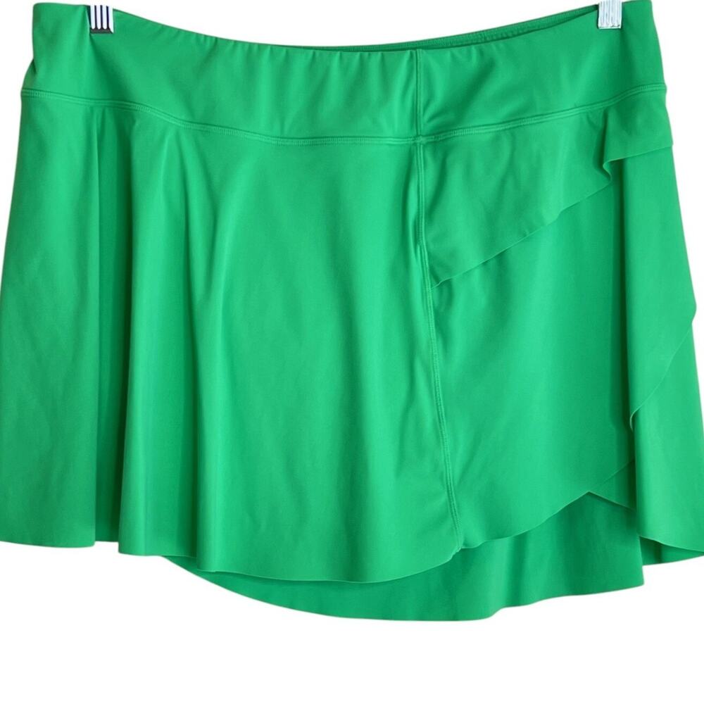 Zyia Active Womens Skort Size 3XL Bright Green Asymmetric Pickleball Golf - Picture 3 of 6